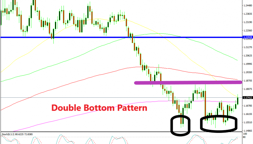 If the pink line goes, then the first blue line is the target