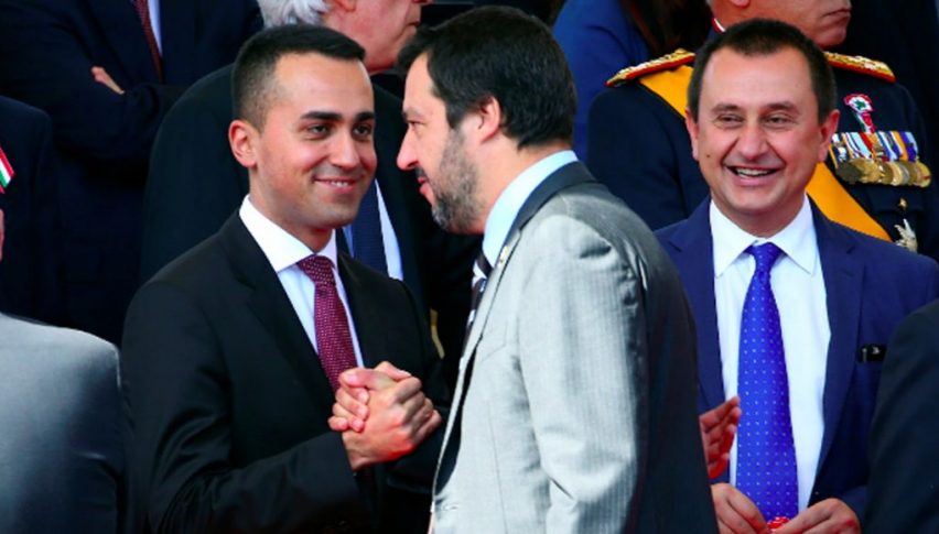 Italian politics are hurting stocks and the market sentiment today