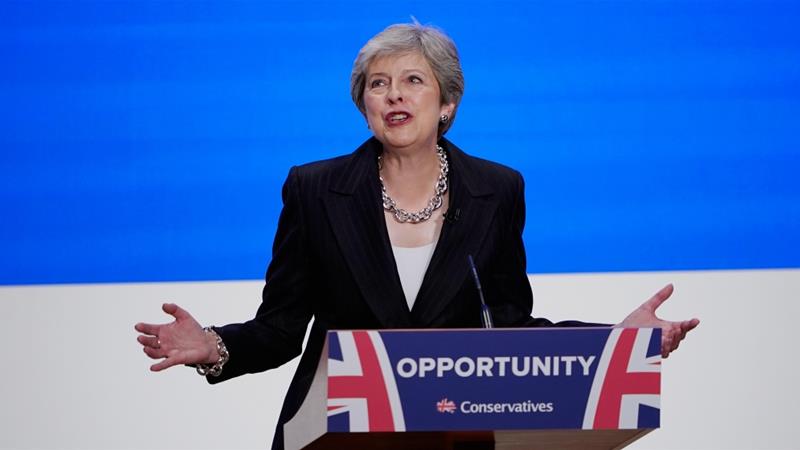 Theresa May Between a stone and a hard place