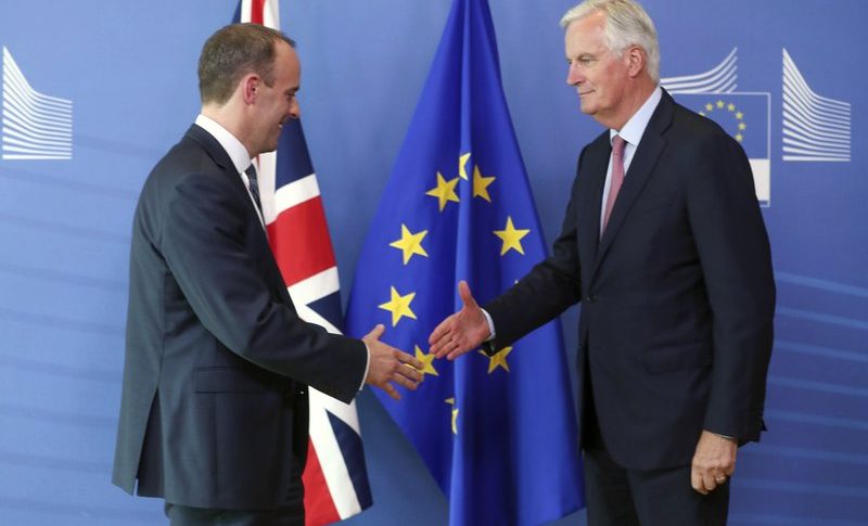 The goodbye handshake between EU and the UK