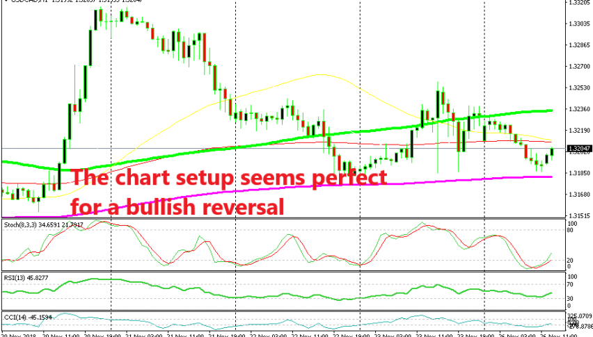 USD/CAD has already started to reverse higher