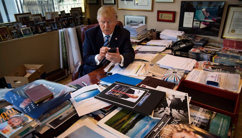 Donald Trump replying to the Chinese Commerce Minister