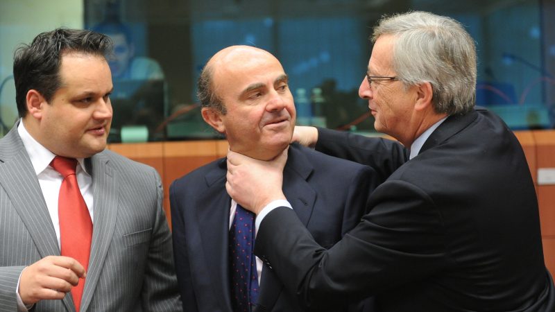 Looks like ECB and EU officials are strangling each other