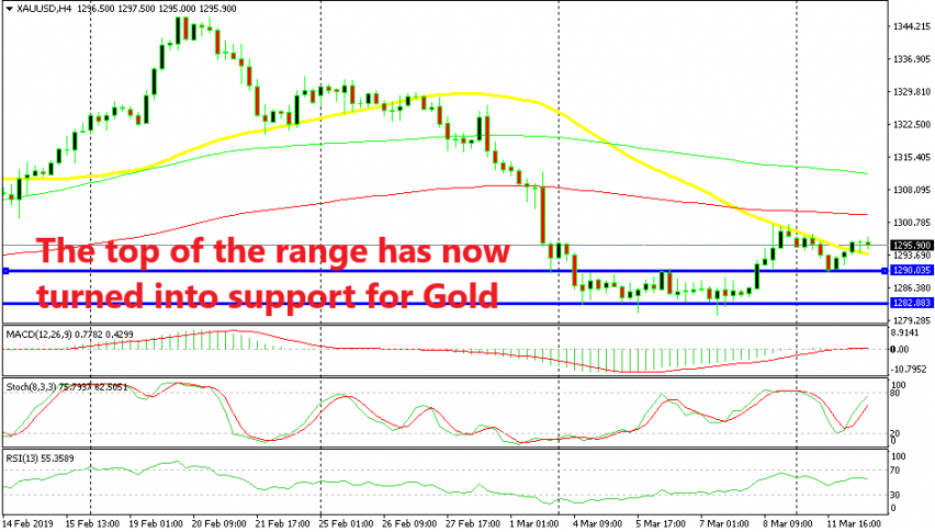 Gold is above the 50 SMA now