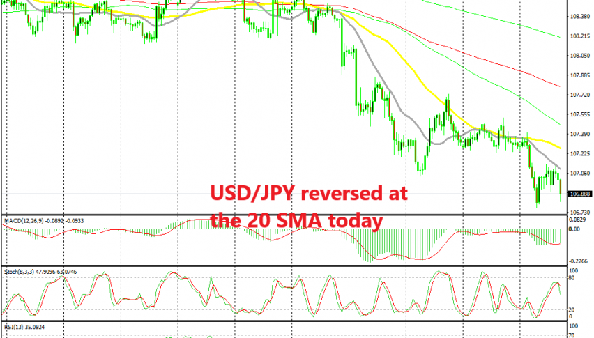 The downtrend resumes again for this pair