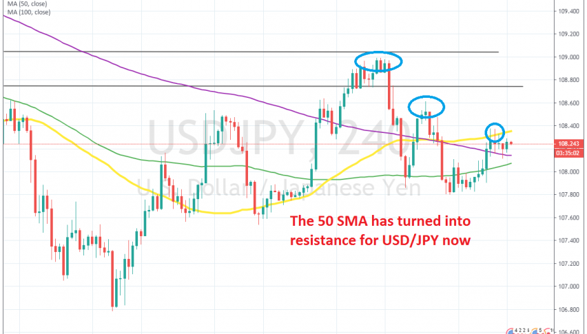 Three lower highs means that sellers are stronger
