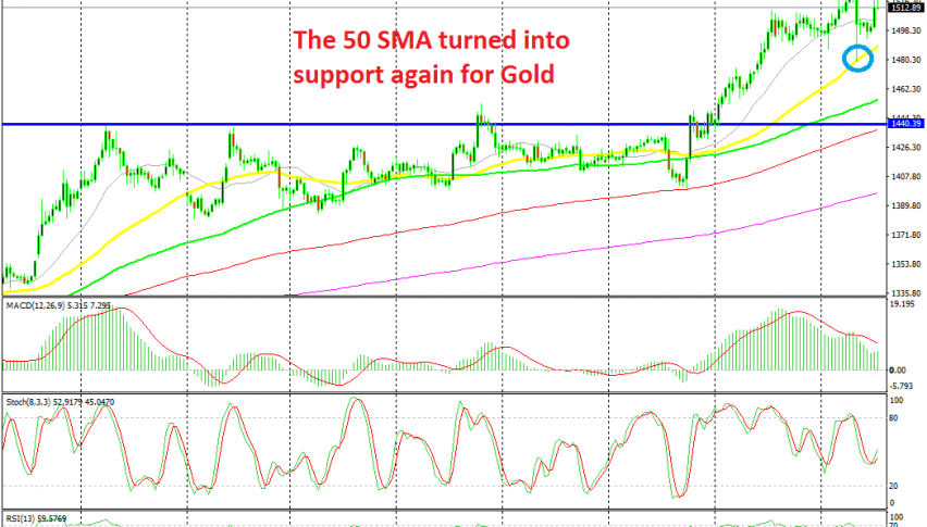 The bullish trend continues for Gold