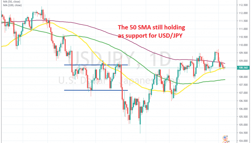 The trend is still bullish as long as the 50 SMA holds