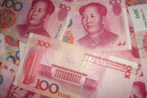 Chinese yuan in focus