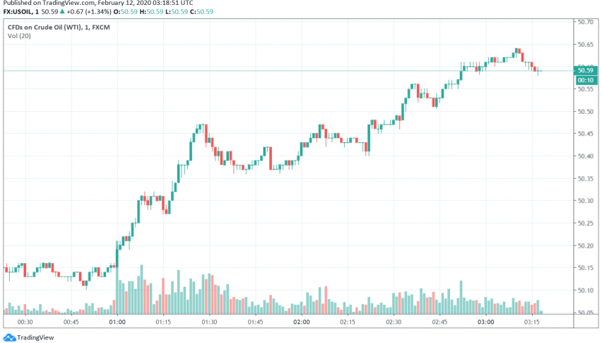 WTI Crude Oil Makes Gains for Second Consecutive Day