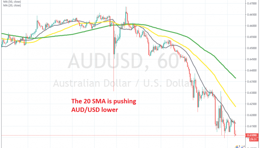 The downtrend continues for this pair