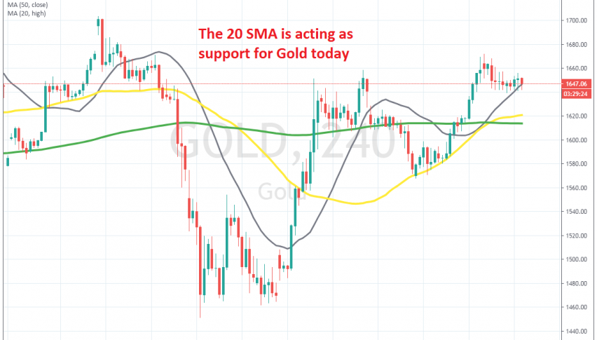 Seems like buyers are ready to push higher again now