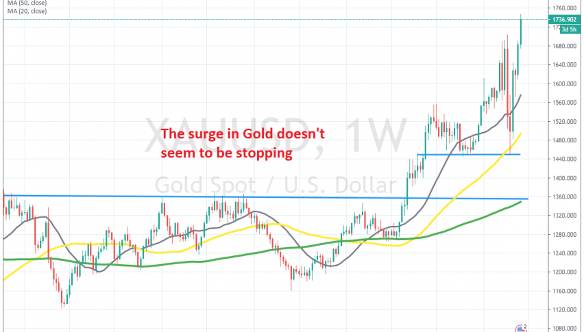 Last month's highs have been broken in Gold