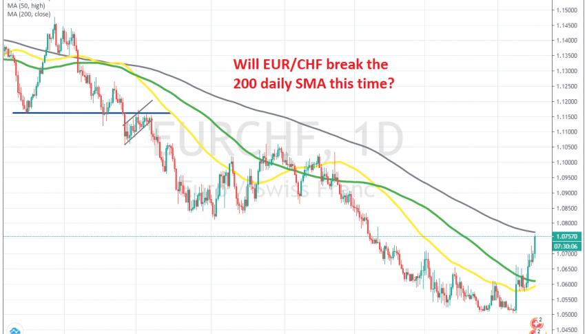 We'll be looking to sell if the 200 SMA holds