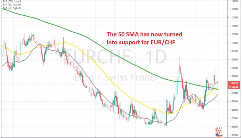 The pullback seems over on the daily chart