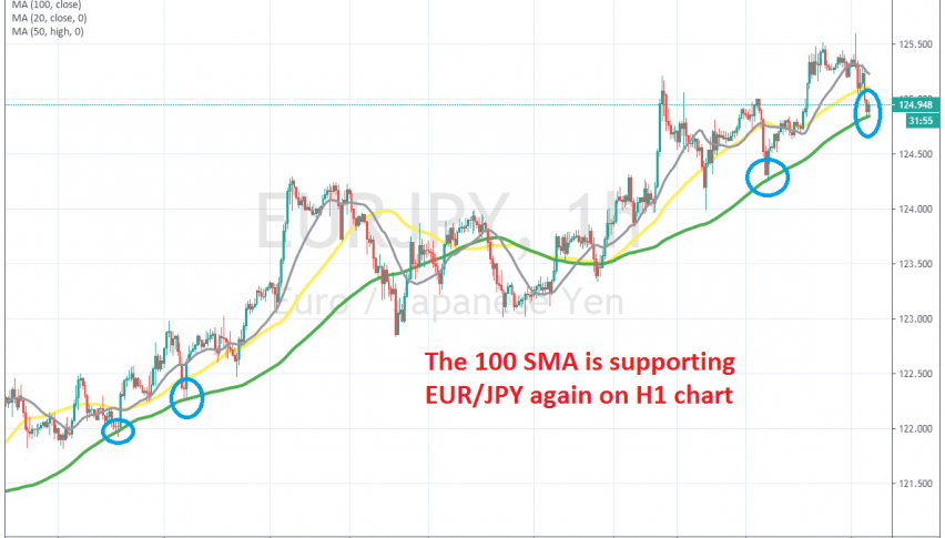 The bounce took the price to our TP target, so we cashed in on this signal