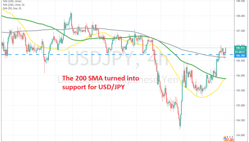 Buyers are pushing higher again today