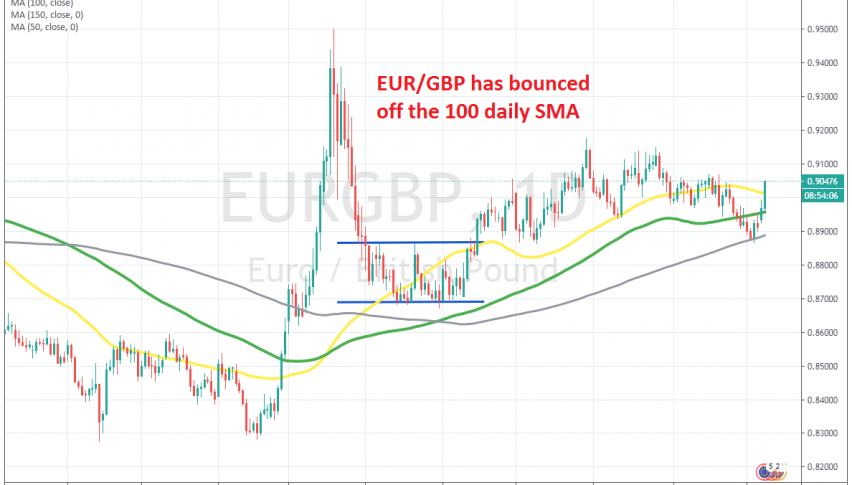 The pullback in EUR/GBP is over now