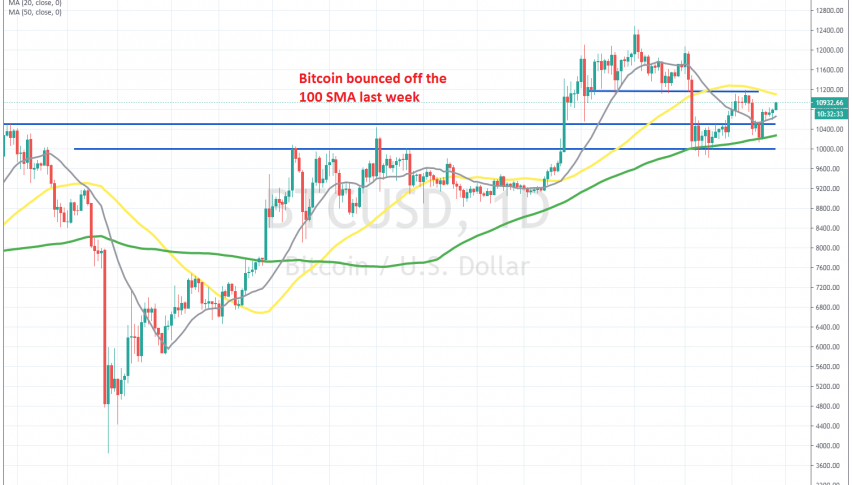 Let's see if the 50 SMA will turn into resistance again for Bitcoin