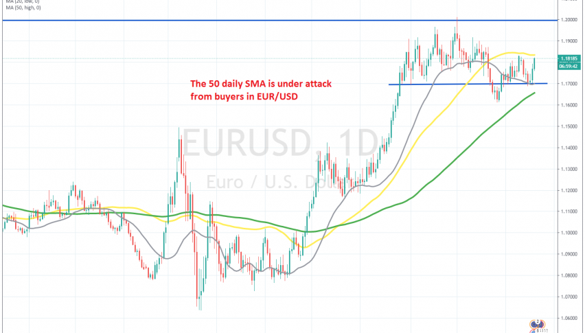 Let's see if the 50 SMA will act as resistance again