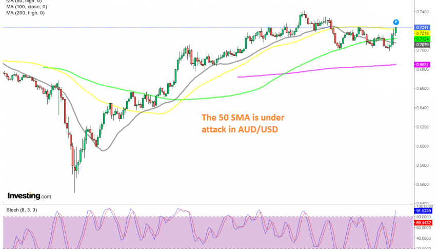Buyers trying to resume the bullish trend on the daily chart