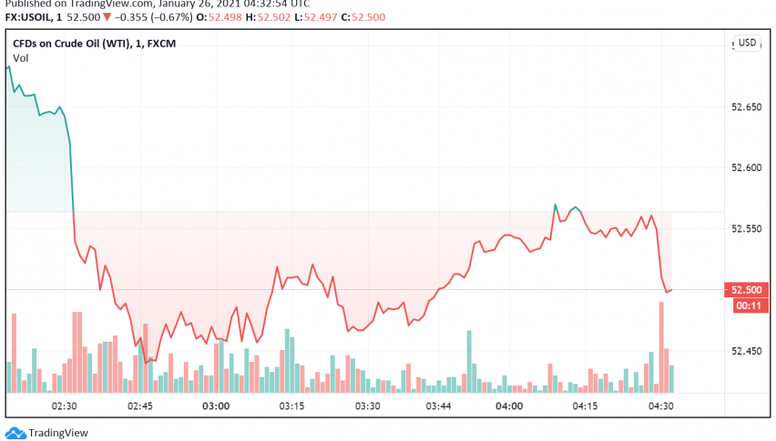 WTI Crude Oil Dips as Biden's Stimulus Plans Could Take Longer