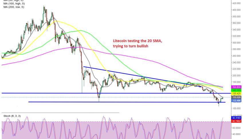 The decline seems to have stopped now for Litecoin