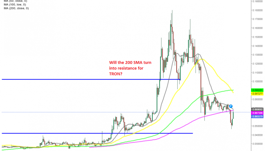 TRON is trying to reverse higher