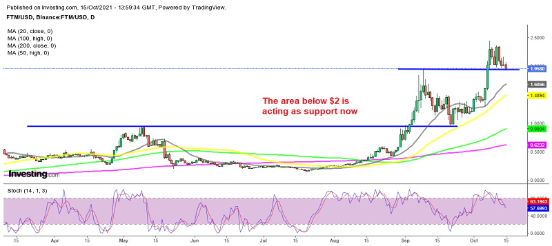 Will the previous high hold as support for Fanton crypto?