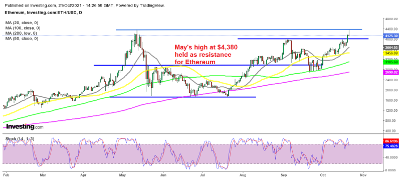 Will $4,000 turn into support for Ethereum?