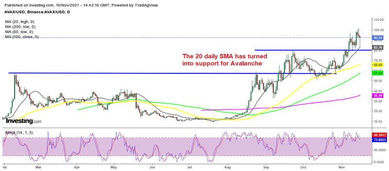 Avalanche still looking very bullish