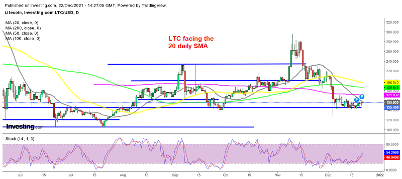 Litecoin finally showing some decent buying interest at $140