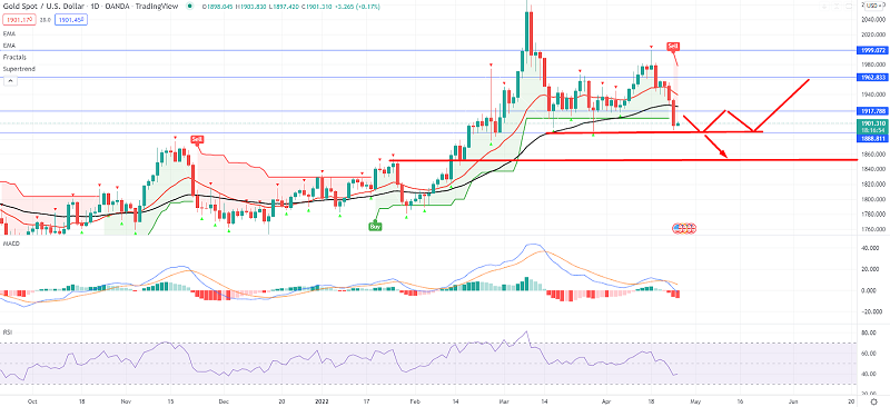 Gold Plunges to $1,900 - Can Bulls Take Over Now?