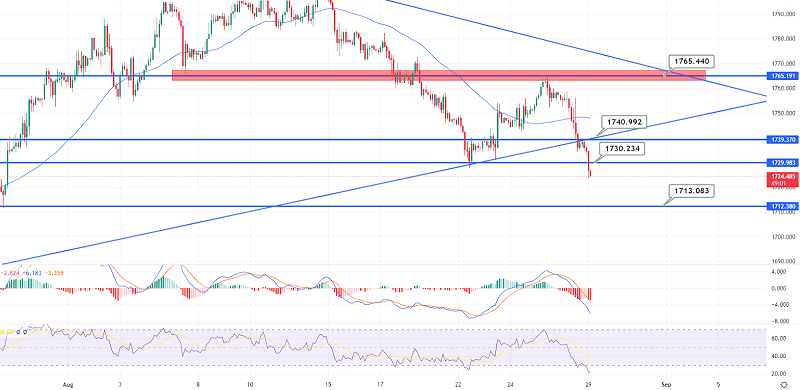 Gold Breaks Under $1,730 - Bears to Take Control