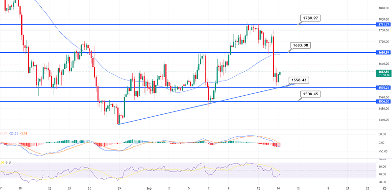 Ethereum Gains Support at $1,550 - Quick Technical Outlook