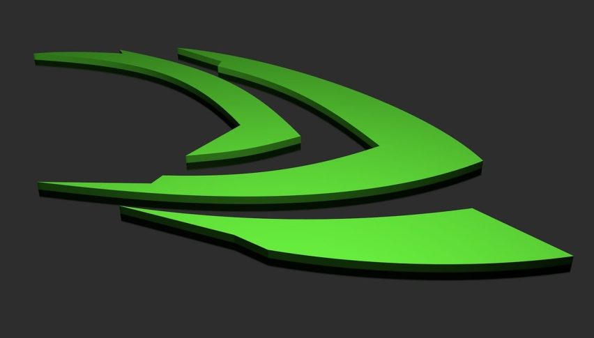 The NVDA stock ended the day 5% higher today