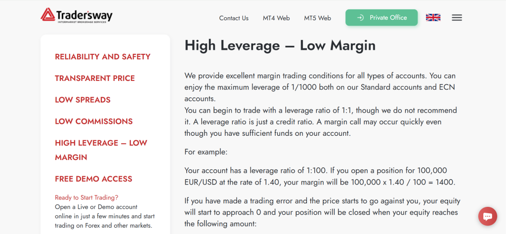 Trader's Way High Leverage Trader's Way High Leverage