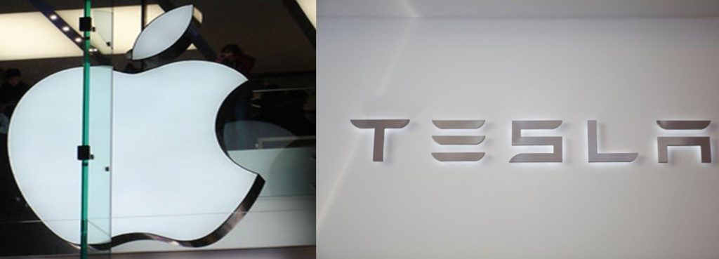 $AAPL and $TSLA Slide today