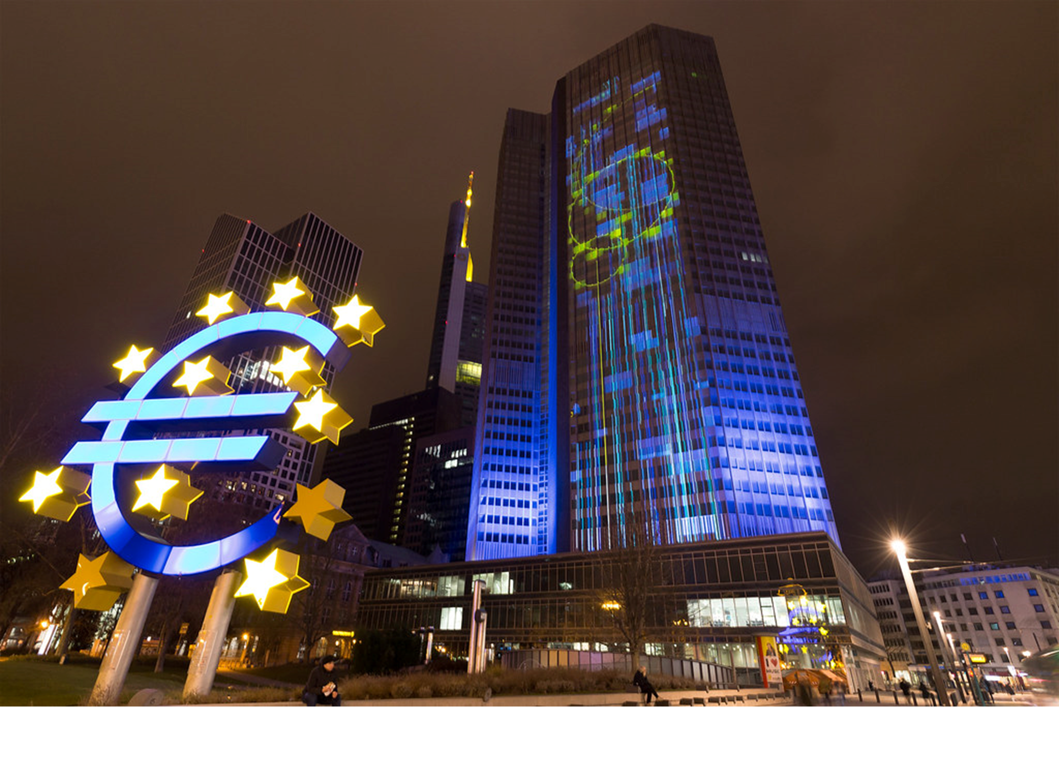 ECB pushes euro lower