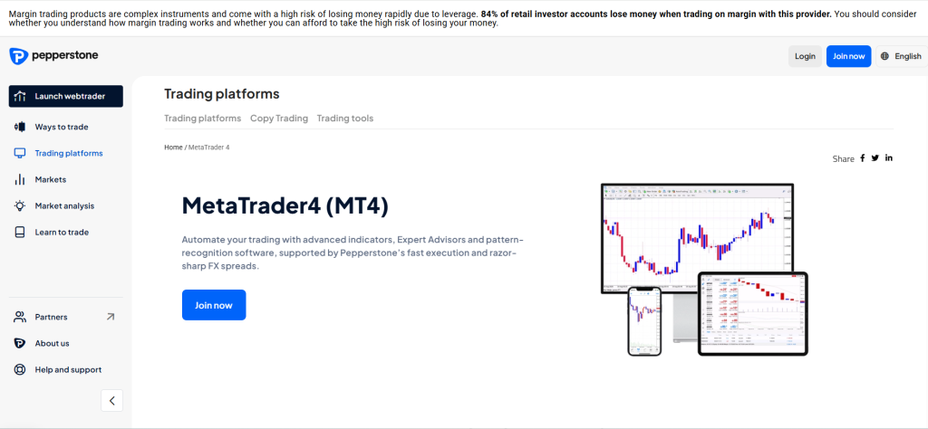 Pepperstone MetaTrader 4 Pepperstone MetaTrader 4