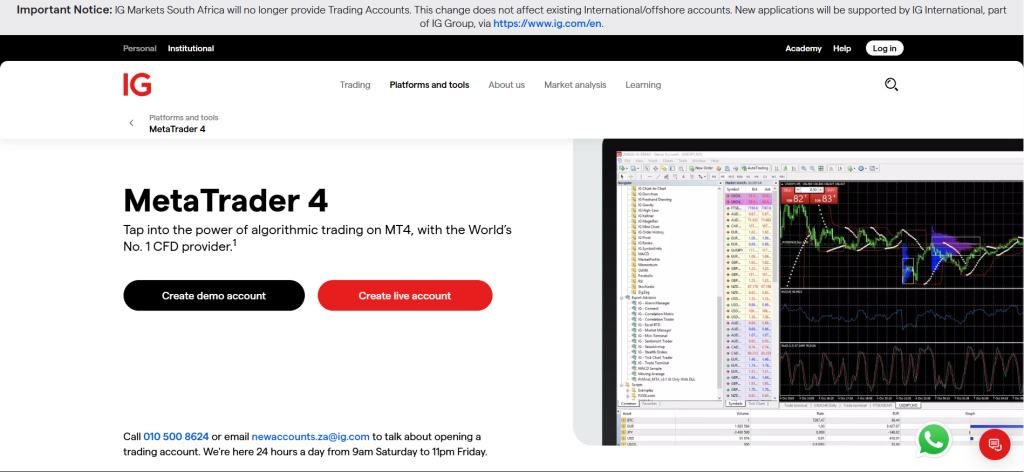 IG MetaTrader 4 IG MetaTrader 4