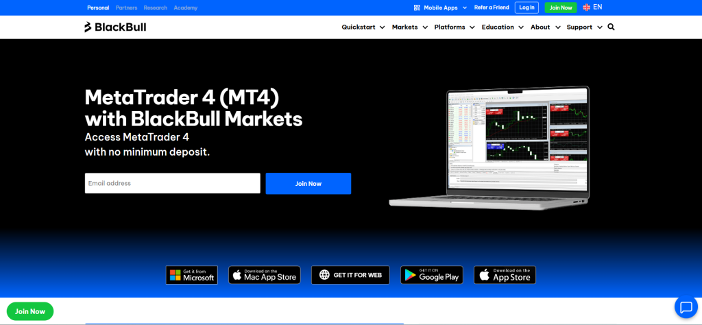 BlackBull Markets MetaTrader 4 BlackBull Markets MetaTrader 4
