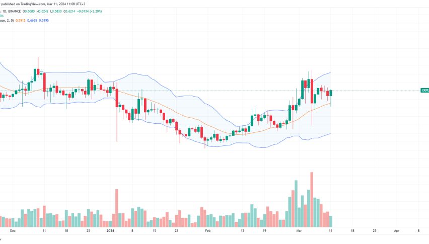 XRP price daily chart for March 11