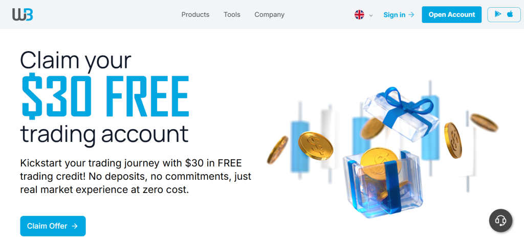 Windsor Brokers $30 No Deposit Bouns