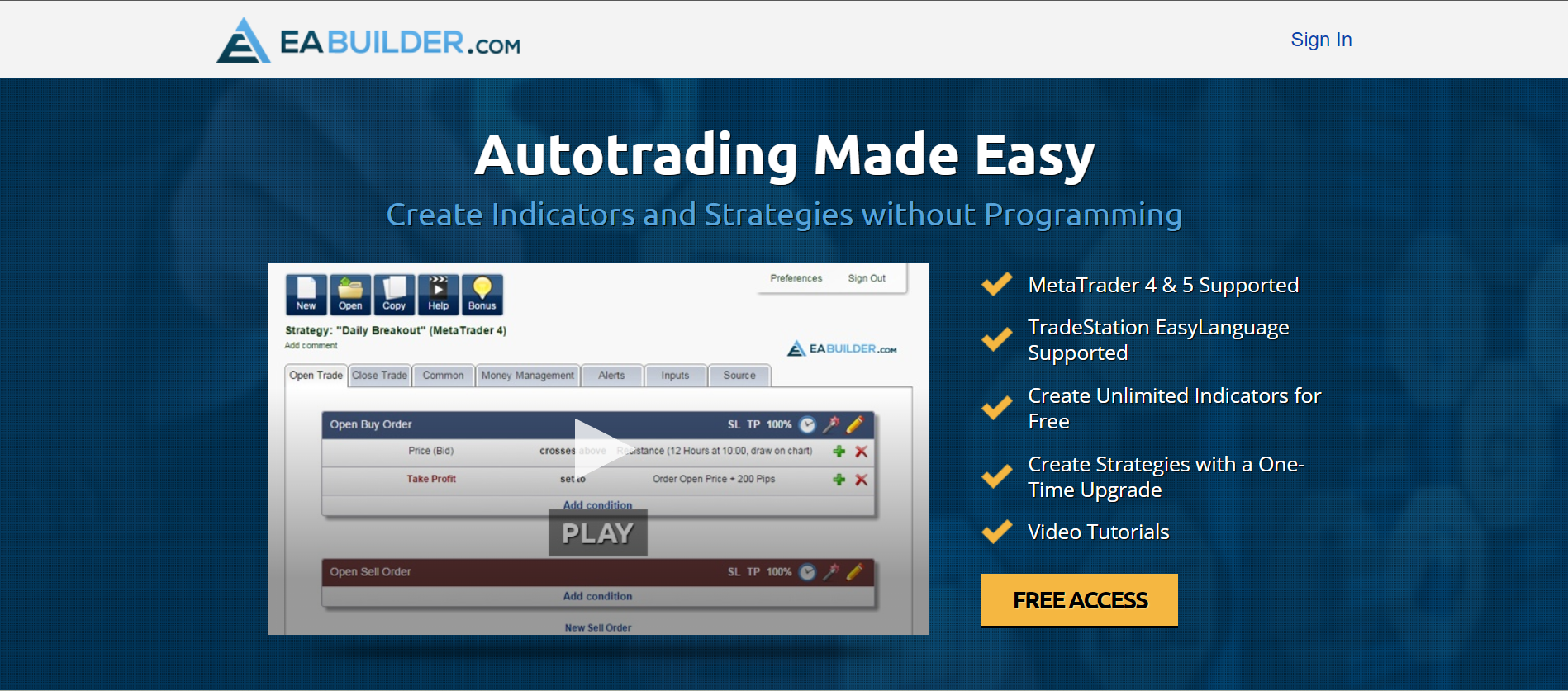 EA Builder EA Builder