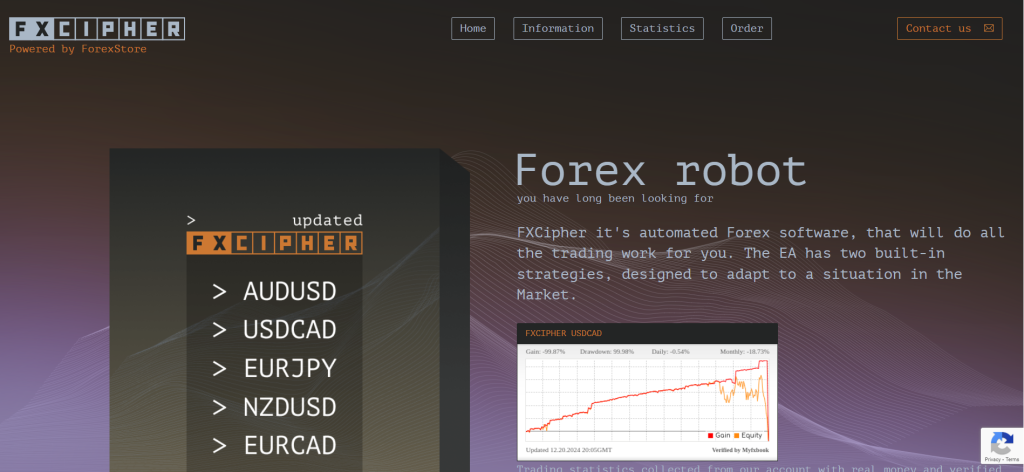 FXCipher EA Programs FXCipher EA Programs