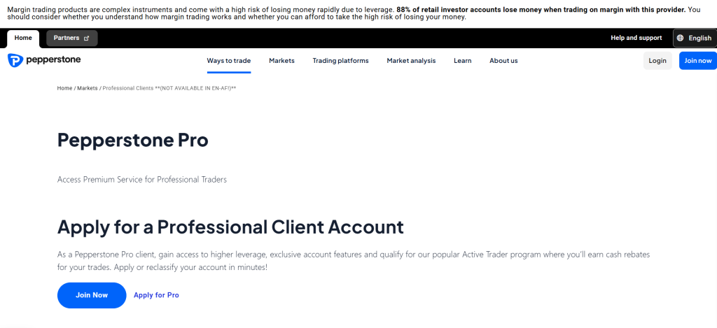 Pepperstone Professional Traders Pepperstone Professional Traders