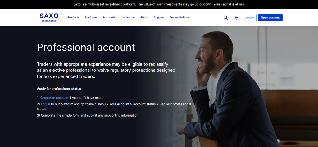 Saxo Bank Professional Traders Saxo Bank Professional Traders