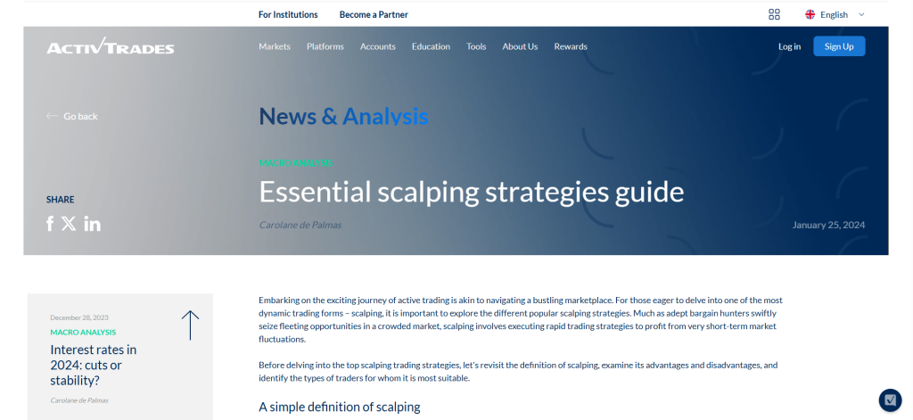ActivTrades Scalping