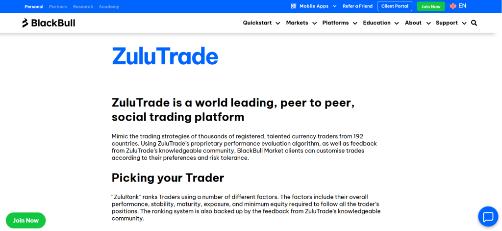 BlackBull Markets ZuluTrade BlackBull Markets ZuluTrade